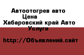 Автоотогрев авто › Цена ­ 1 000 - Хабаровский край Авто » Услуги   